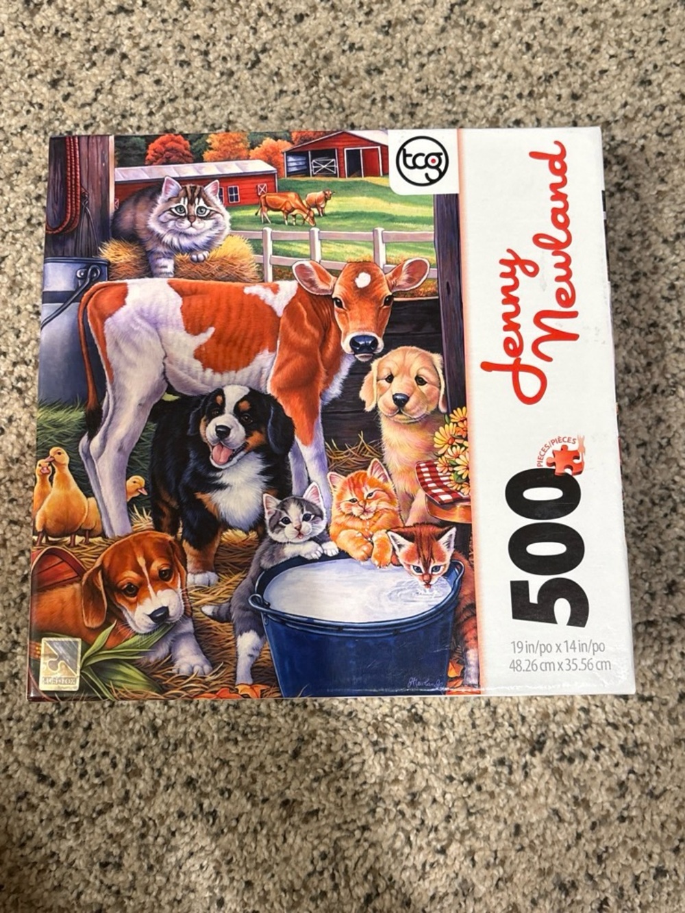 500-Piece Farm Animals Puzzle - Multicolor